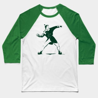 Snowball Thower (green) Baseball T-Shirt